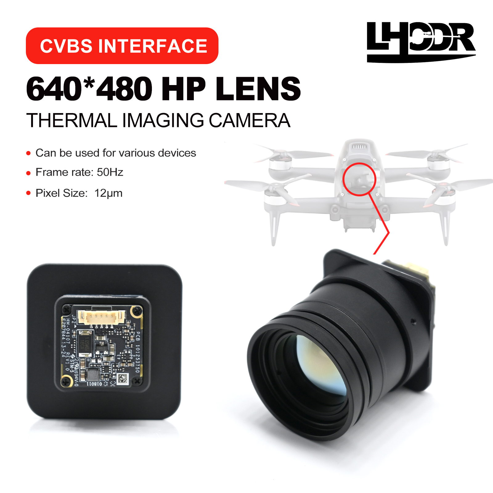 Drone Thermal Imaging - Objectif d'imagerie thermique pour Drone 30mm