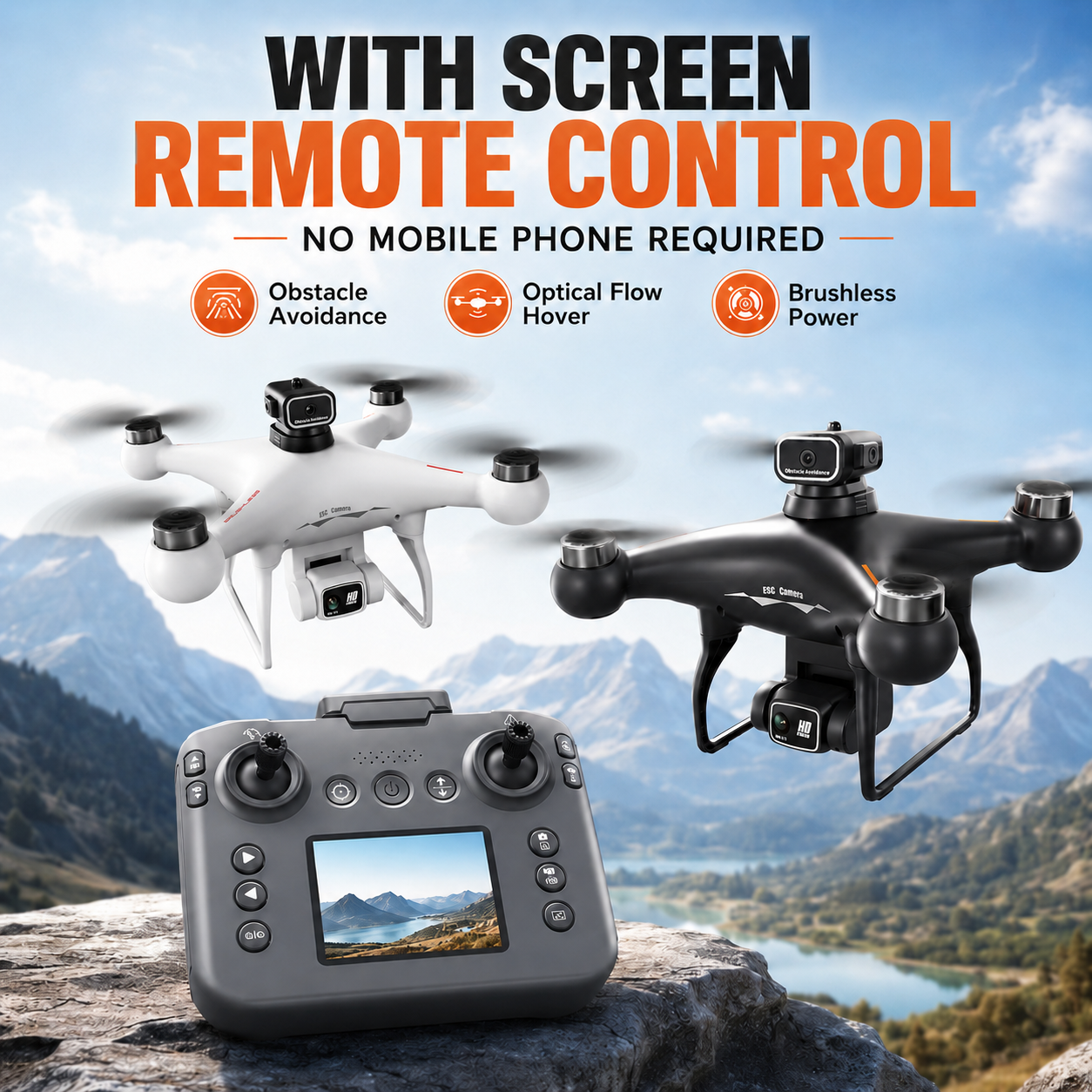 Drone Cinematic - Drone RC ZNLYRION S116 avec moteur