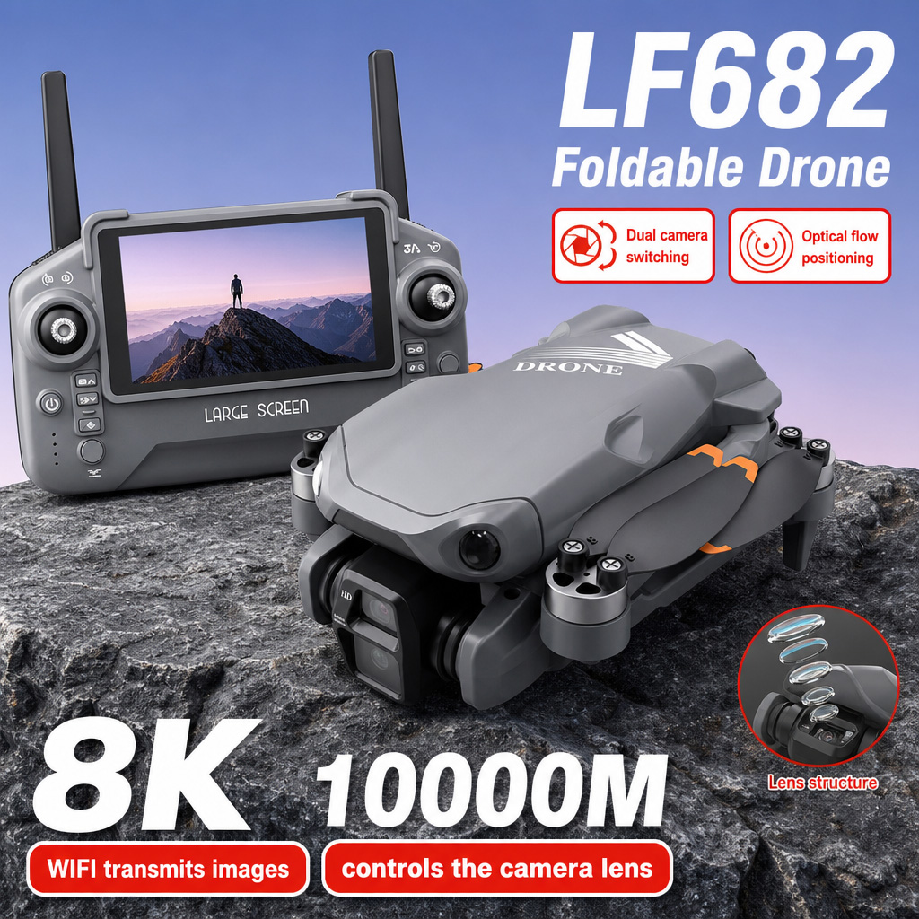 Drone Photogrammetry - Drone photo aérien LF682 8K HD