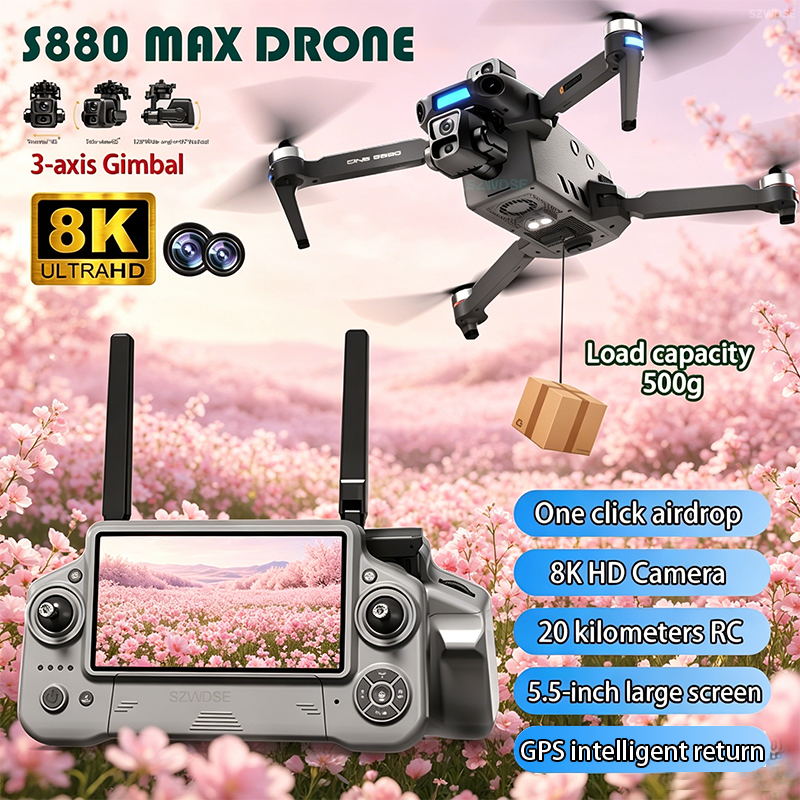 Drone Cinematic - Nouveau drone 8K à double caméra