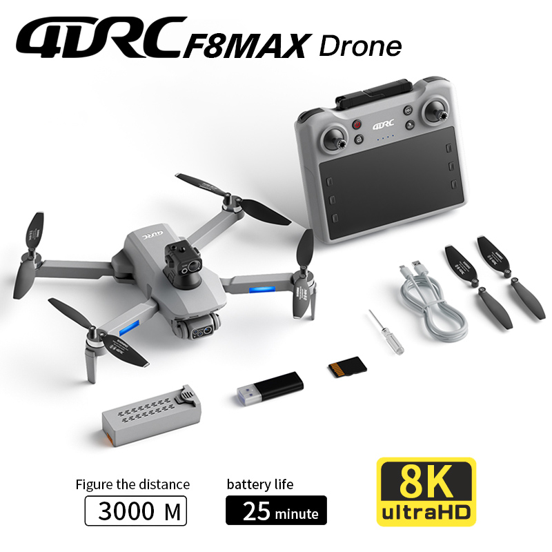 Drone Photogrammetry - Drone GPS F8 MAX, caméra professionnelle
