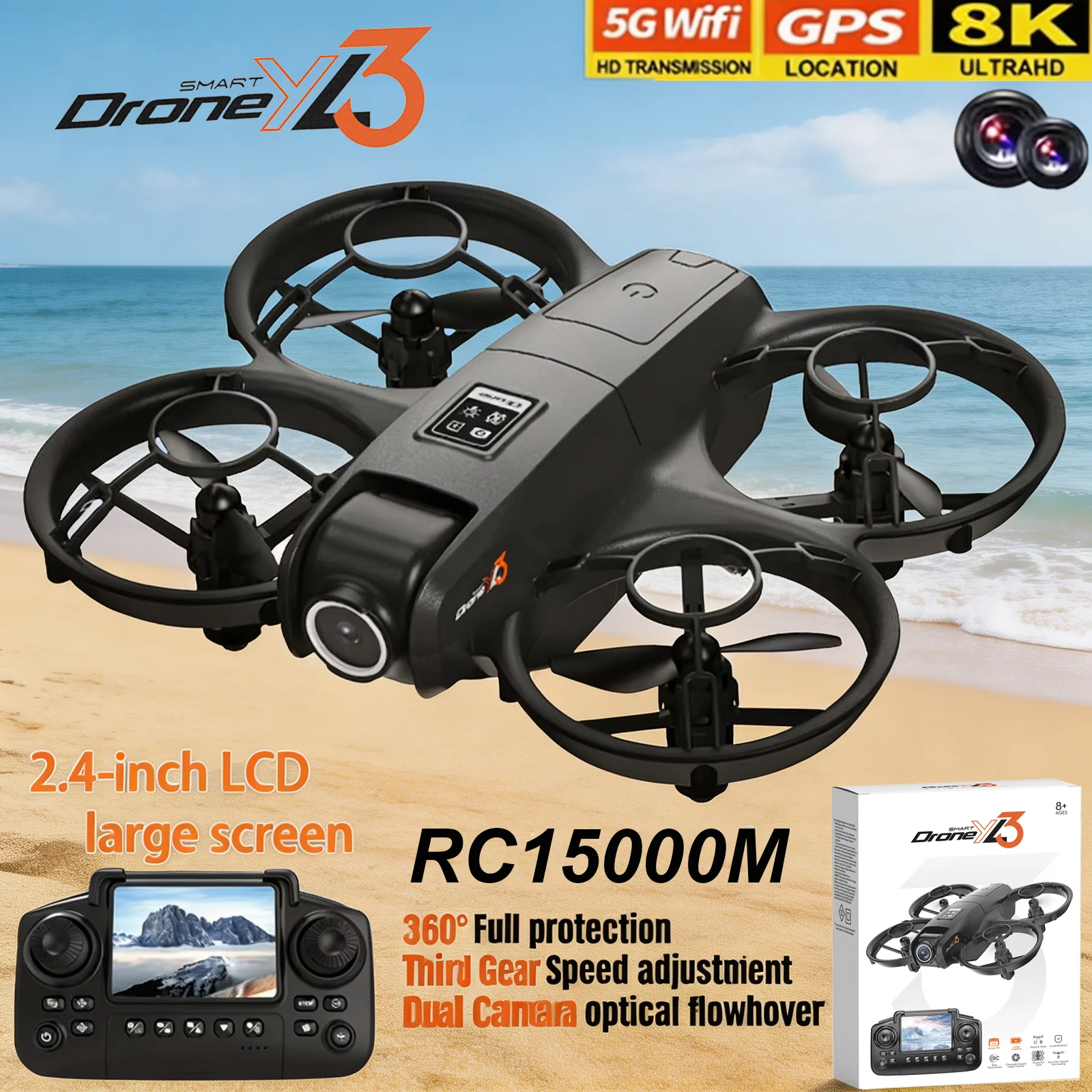 Drone Photogrammetry - Nouveau Drone RC YL3 8K 1080P