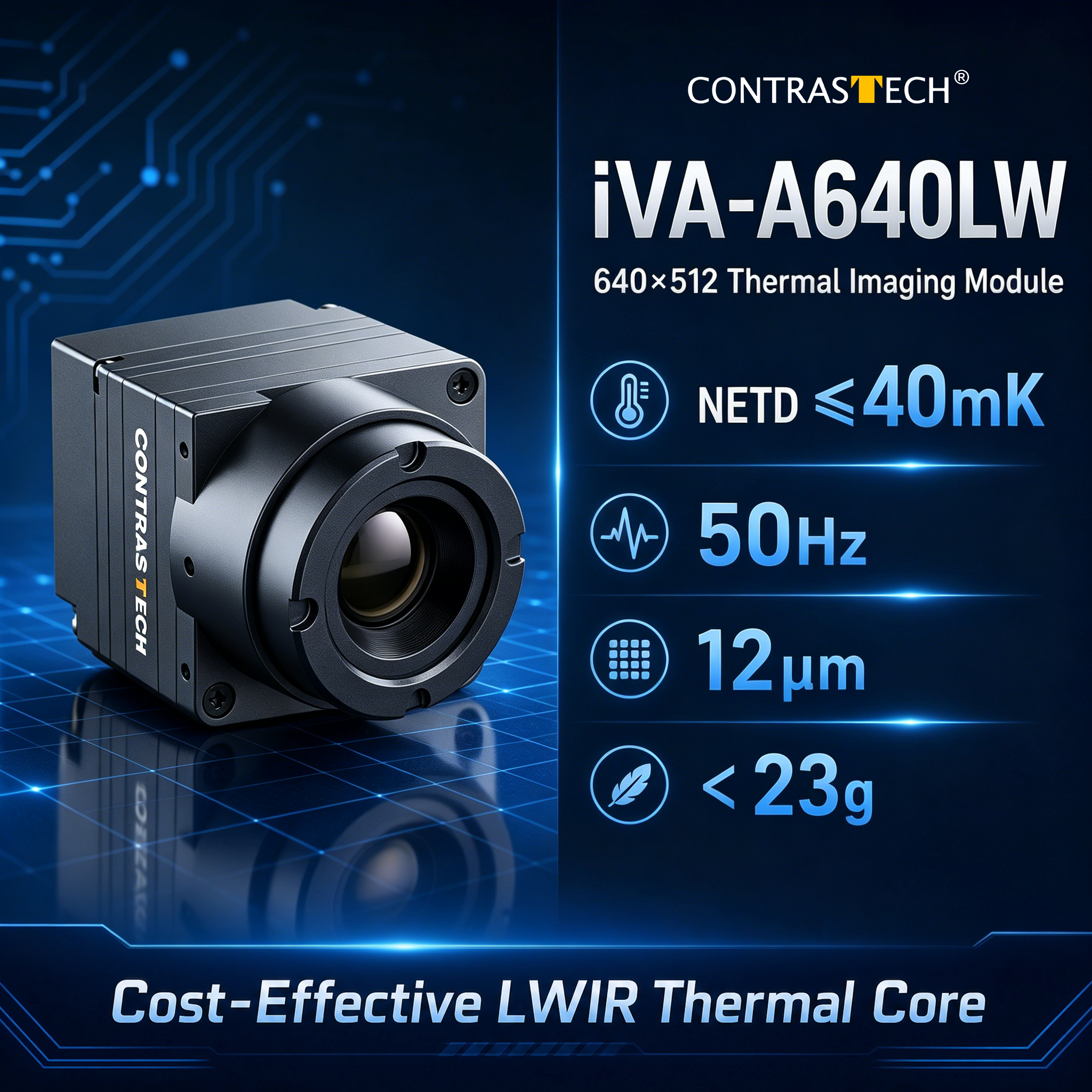 Drone Thermal Imaging - Module d'imagerie thermique LWIR 640x512 50Hz