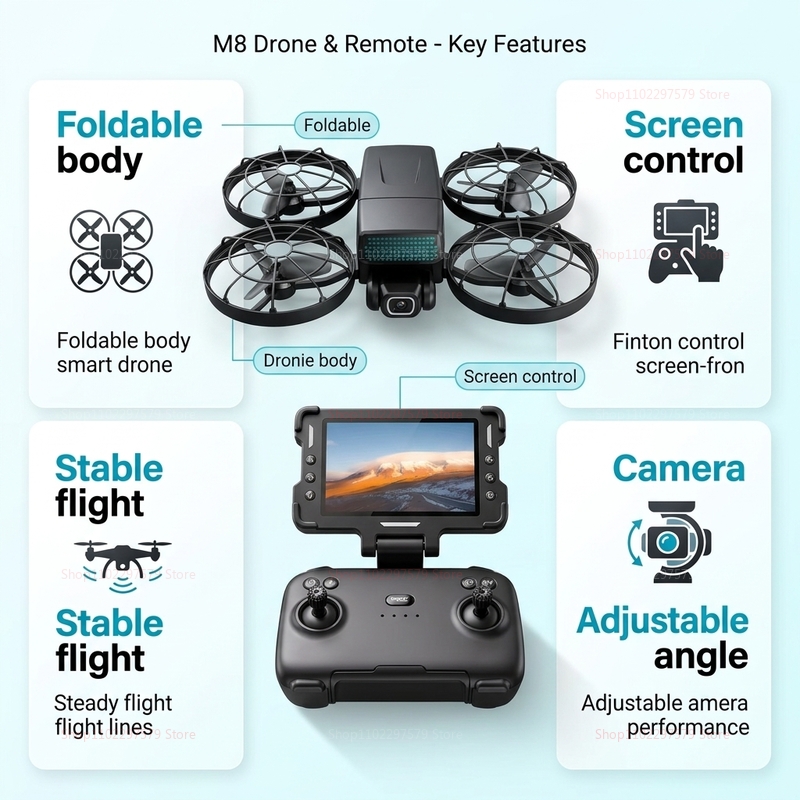 Nouveaux drones M8 GPS 8K Prof - Drone Photogrammetry avis et prix