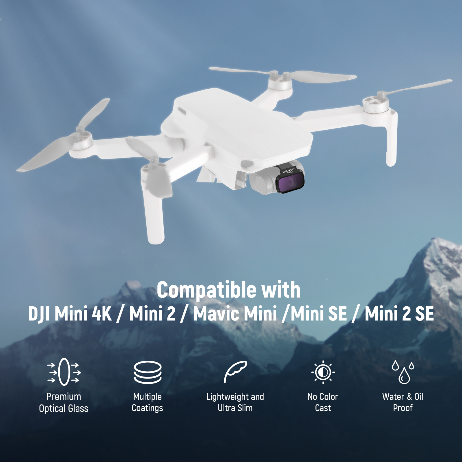 NEEWER – lot de 6 filtres ND C - Drone Ndvi avis et prix