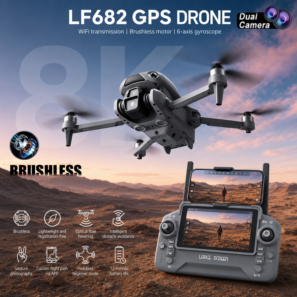 Nouveau Drone LF682 8K avec Do - Drone Photogrammetry avis et prix